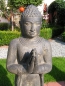 Preview: Buddha stehend, Begrüßung - 80cm Höhe, Antikfinish
