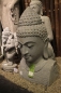 Preview: Buddha Büste, Flussstein, handgearbeitet, verschiedene Größen