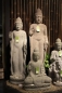 Preview: Buddha sitzend, Flussstein, handgearbeitet, 75 cm hoch
