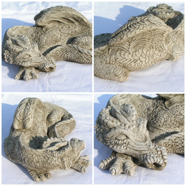Drache steinguss - medium sleeping dragon