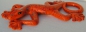 Preview: Keramik Gecko - Orange mit bunten Effekten