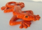 Preview: Keramik Gecko - Orange mit bunten Effekten