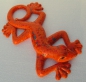 Preview: Keramik Gecko - Orange mit bunten Effekten