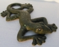Preview: Keramik Gecko - Alligatorfarben mit grünen Effekten