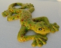 Mobile Preview: Keramik Gecko - Gelb mit bunten Effekten