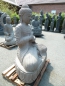 Preview: Buddha sitzend, Flussstein, handgearbeitet, 100 cm hoch