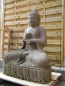 Preview: Buddha sitzend, Flussstein, handgearbeitet, 100 cm hoch