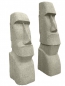 Preview: Moai Kopf, Basanit handgeschlagen, natur