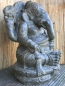 Mobile Preview: Ganesha sitzend, Steinguss, 40cm Höhe, Antikfinish