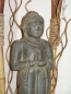 Preview: Buddha stehend, Rad der Lehre drehend - 50cm Höhe, Antikfnish
