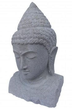 Buddha Büste, Flussstein, handgearbeitet, verschiedene Größen