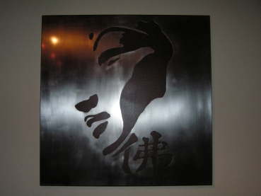 Metallbild "Buddha"