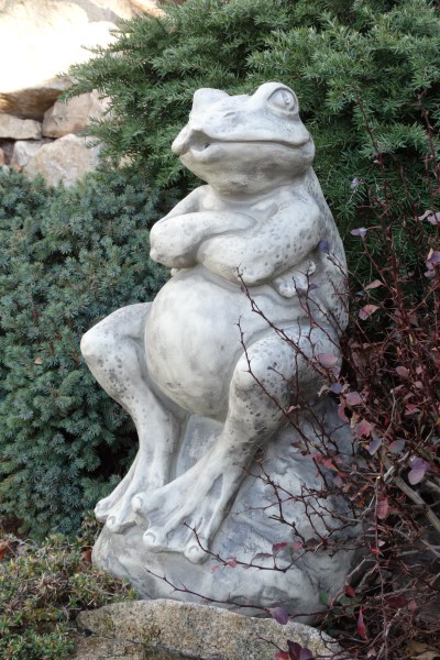 Top Collection Garten-Frosch Auf Blumentopf – Niedliche Feengarten-Figur Aus Kunstharz (14 Cm)