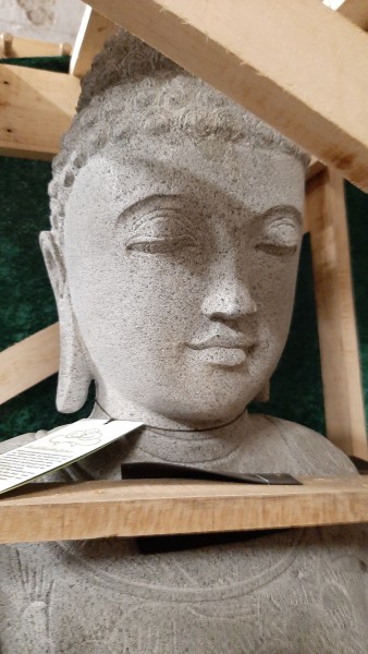 Stehender Buddha mit floralem Muster 175cm