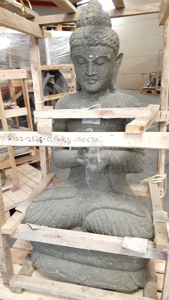 Sitzender Buddha aus Basanit - 100cm - SB15