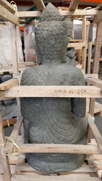 Sitzender Buddha aus Basanit - 100cm - SB15