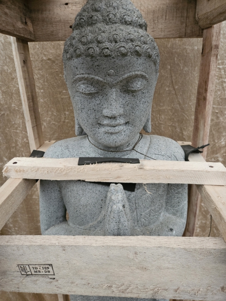 Stehender Buddha mit floralem Muster 120cm - STB4