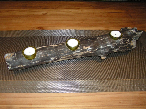 Teelichthalter aus Treibholz
