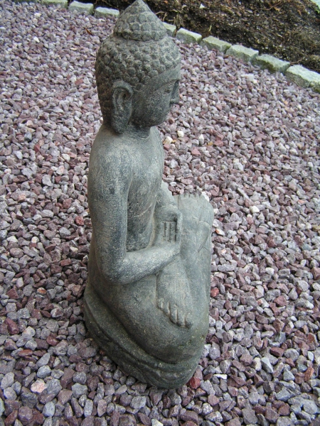 Sitzender Buddha, handgearbeitet, 45 cm hoch